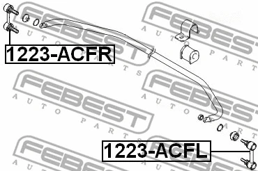 1223-ACFL FEBEST Тяга / стойка, стабилизатор (фото 2)