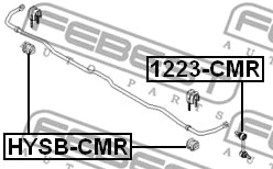 1223-CMR FEBEST Тяга / стойка, стабилизатор (фото 2)