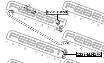 1223-ELN17R FEBEST Тяга / стойка, стабилизатор (фото 2)
