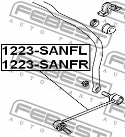 1223-SANFL FEBEST Тяга / стойка, стабилизатор (фото 2)