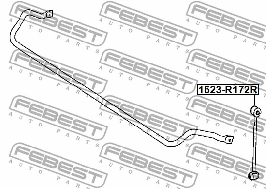 1623-R172R FEBEST Тяга / стойка, стабилизатор (фото 2)