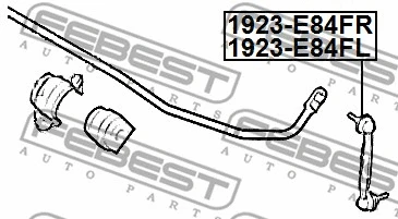 1923-E84FL FEBEST Тяга / стойка, стабилизатор (фото 2)