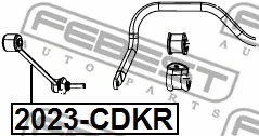 2023-CDKR FEBEST Тяга / стойка, стабилизатор (фото 2)