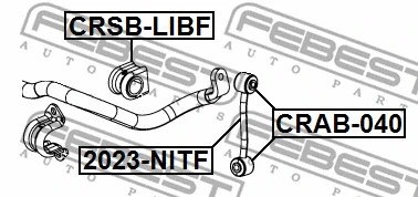 2023-NITF FEBEST Тяга / стойка, стабилизатор (фото 2)