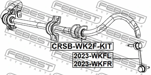 2023-WKFR FEBEST Тяга / стойка, стабилизатор (фото 2)
