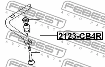 2123-CB4R FEBEST Тяга / стойка, стабилизатор (фото 2)