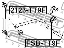 2123-TT9F FEBEST Тяга / стойка, стабилизатор (фото 2)