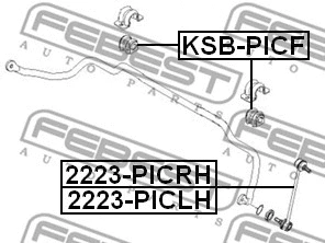 2223-PICLH FEBEST Тяга / стойка, стабилизатор (фото 2)