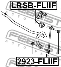 2923-FLIIF FEBEST Тяга / стойка, стабилизатор (фото 2)