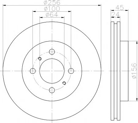 8DD 355 111-541 BEHR/HELLA/PAGID Тормозной диск (фото 1)