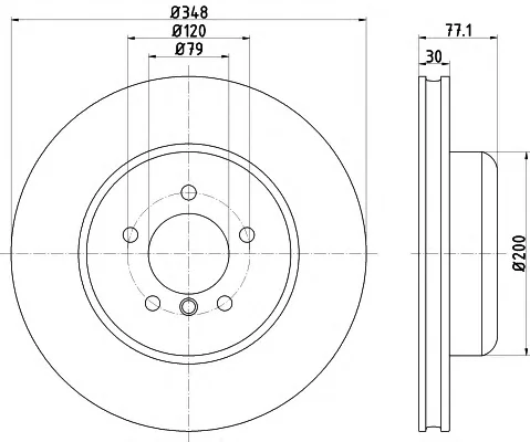 8DD 355 112-291 BEHR/HELLA/PAGID Тормозной диск (фото 1)