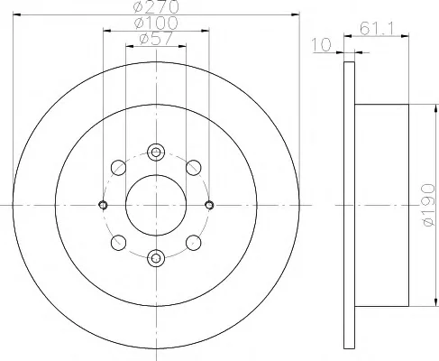 8DD 355 112-831 BEHR/HELLA/PAGID Тормозной диск (фото 1)