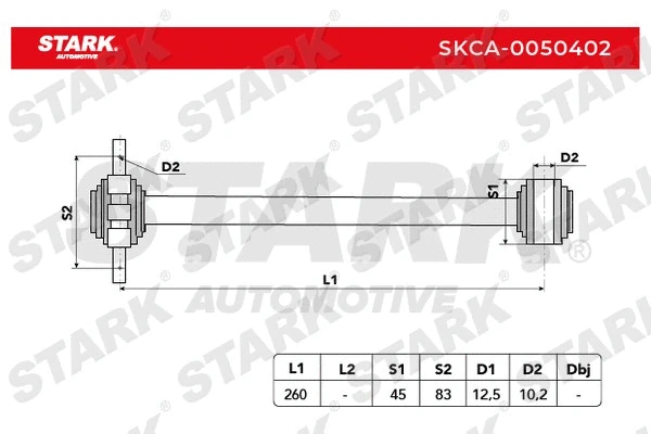 SKCA-0050402 Stark Тяга / стойка, подвеска колеса (фото 3)