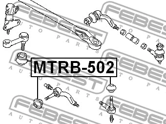 MTRB-502 FEBEST Ремкомплект, наконечник поперечной рулевой тяги (фото 2)