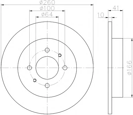 8DD 355 114-951 BEHR/HELLA/PAGID Тормозной диск (фото 1)