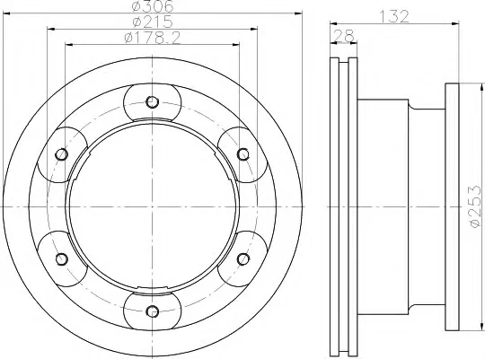 8DD 355 115-541 BEHR/HELLA/PAGID Тормозной диск (фото 1)