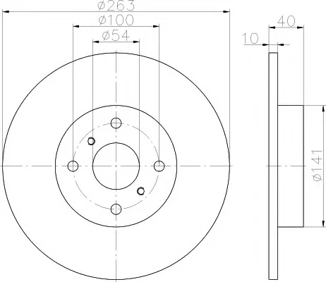 8DD 355 115-671 BEHR/HELLA/PAGID Тормозной диск (фото 1)