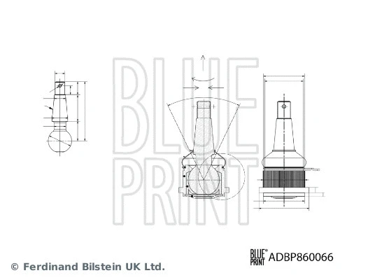 ADBP860066 BLUE PRINT Шарнир независимой подвески / поворотного рычага (фото 2)