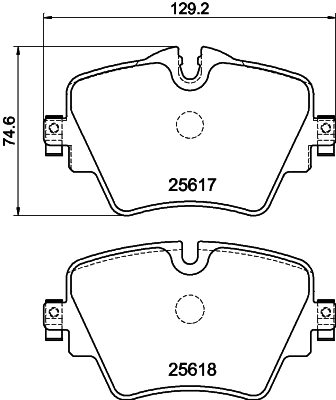 2561704 TEXTAR Комплект тормозных колодок, дисковый тормоз (фото 1)