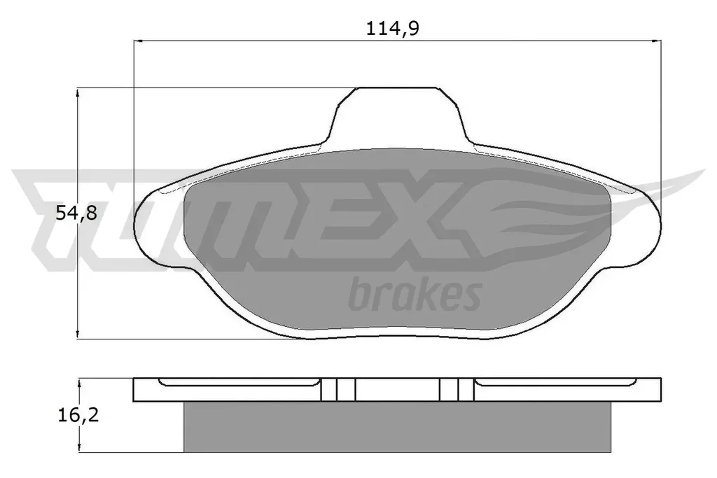 TX 10-33 TOMEX Brakes Комплект тормозных колодок, дисковый тормоз (фото 1)