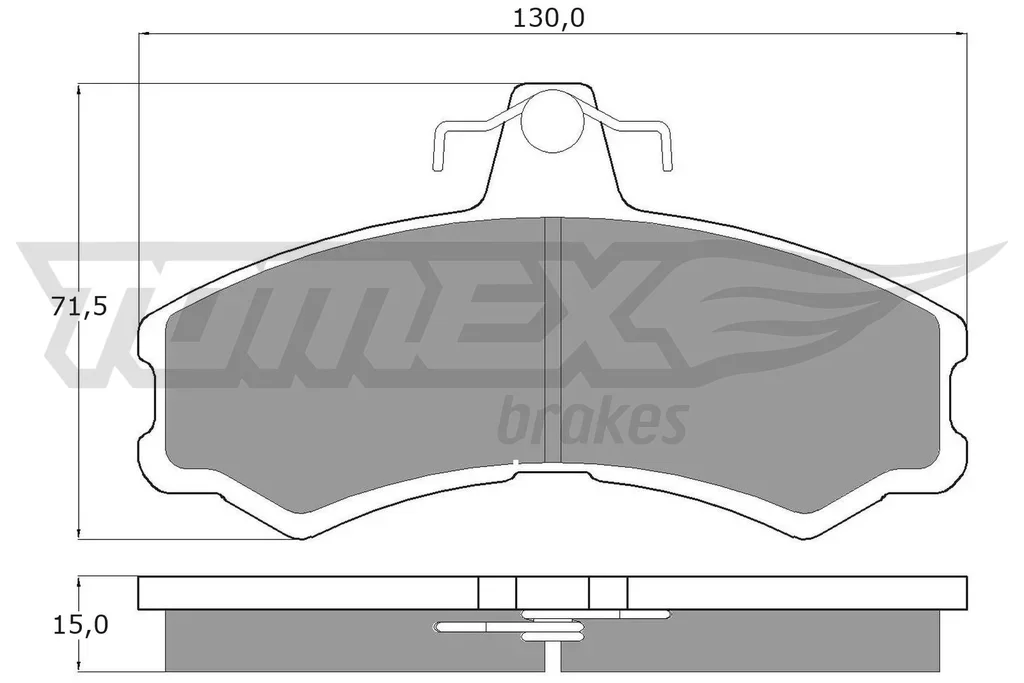 TX 10-45 TOMEX Brakes Комплект тормозных колодок, дисковый тормоз (фото 1)