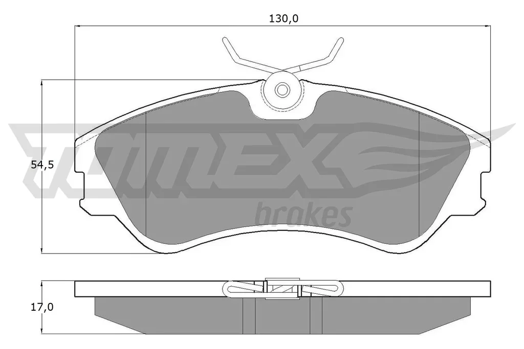 TX 10-651 TOMEX Brakes Комплект тормозных колодок, дисковый тормоз (фото 1)