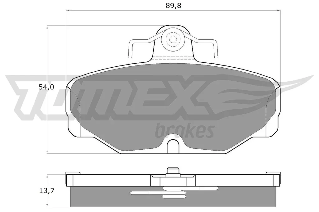 TX 10-67 TOMEX Brakes Комплект тормозных колодок, дисковый тормоз (фото 1)