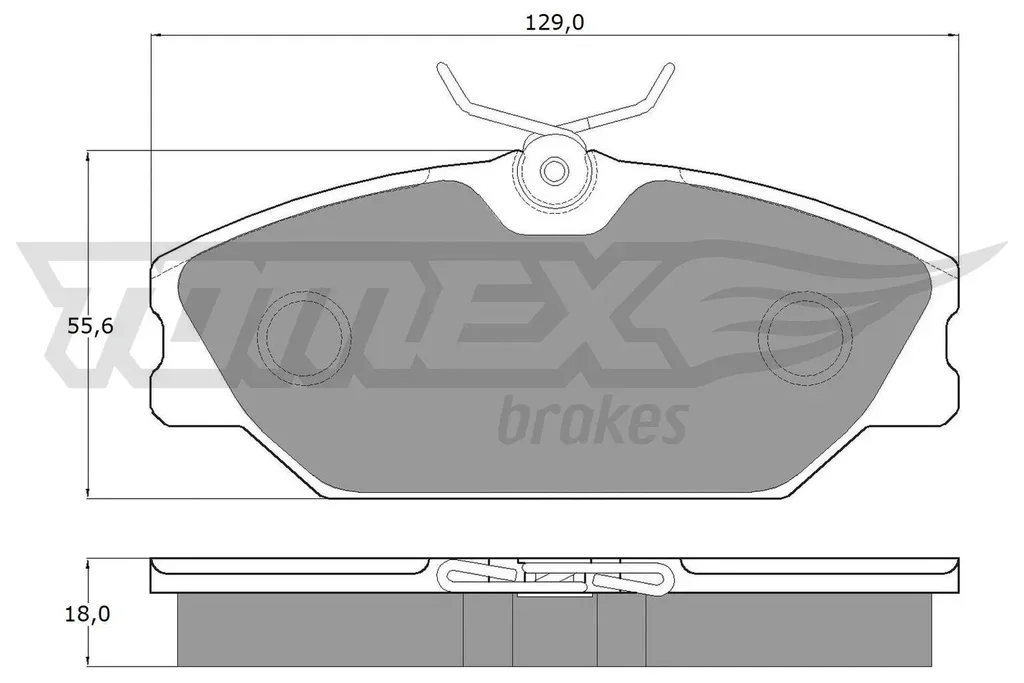 TX 10-771 TOMEX Brakes Комплект тормозных колодок, дисковый тормоз (фото 1)