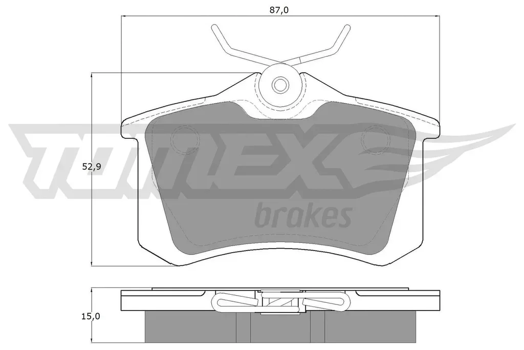 TX 10-78 TOMEX Brakes Комплект тормозных колодок, дисковый тормоз (фото 1)