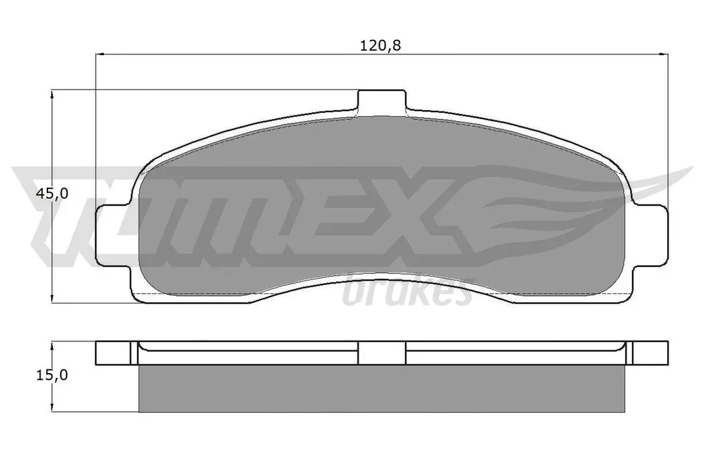 TX 11-10 TOMEX Brakes Комплект тормозных колодок, дисковый тормоз (фото 1)