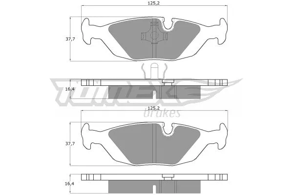 TX 11-30 TOMEX Brakes Комплект тормозных колодок, дисковый тормоз (фото 1)