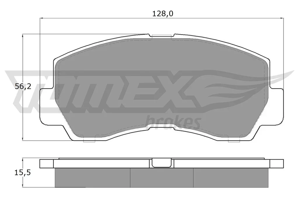 TX 11-45 TOMEX Brakes Комплект тормозных колодок, дисковый тормоз (фото 1)