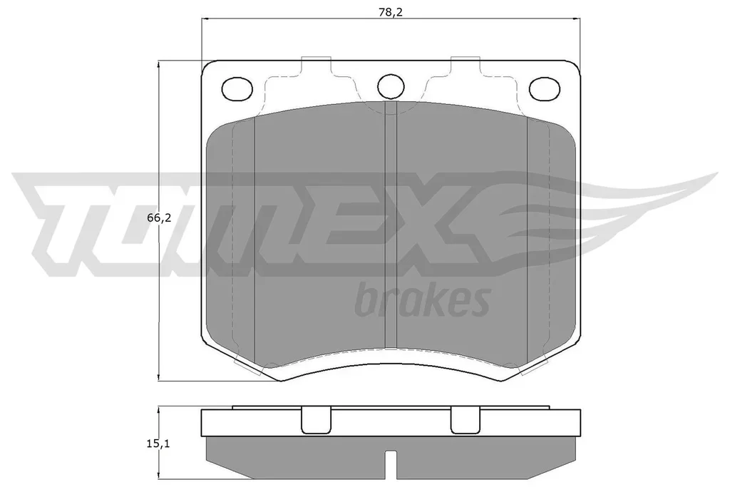 TX 11-99 TOMEX Brakes Комплект тормозных колодок, дисковый тормоз (фото 1)