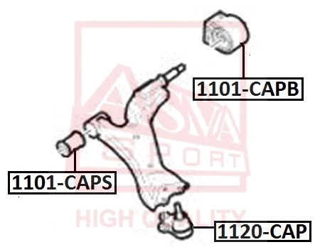 1120-CAP ASVA Шарнир независимой подвески / поворотного рычага (фото 1)