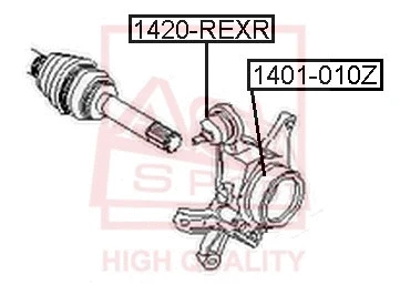 1420-REXR ASVA Шарнир независимой подвески / поворотного рычага (фото 1)