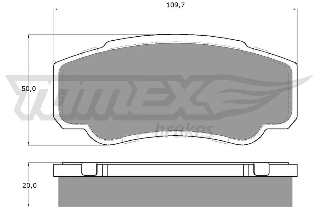 TX 12-46 TOMEX Brakes Комплект тормозных колодок, дисковый тормоз (фото 1)