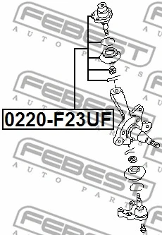 0220-F23UF FEBEST Шарнир независимой подвески / поворотного рычага (фото 2)