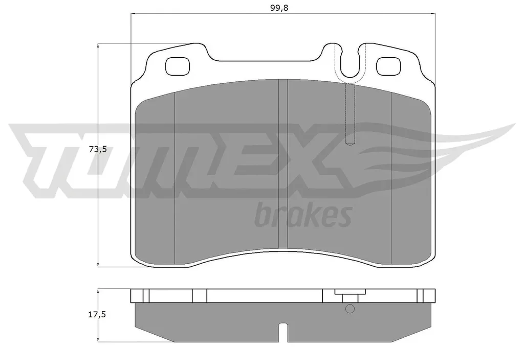 TX 12-71 TOMEX Brakes Комплект тормозных колодок, дисковый тормоз (фото 1)
