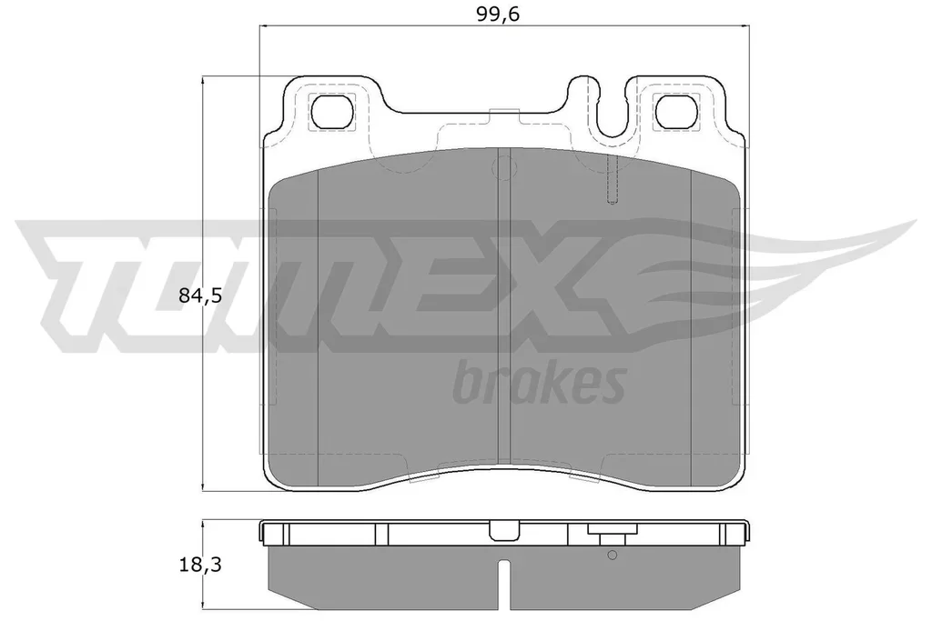 TX 12-74 TOMEX Brakes Комплект тормозных колодок, дисковый тормоз (фото 1)