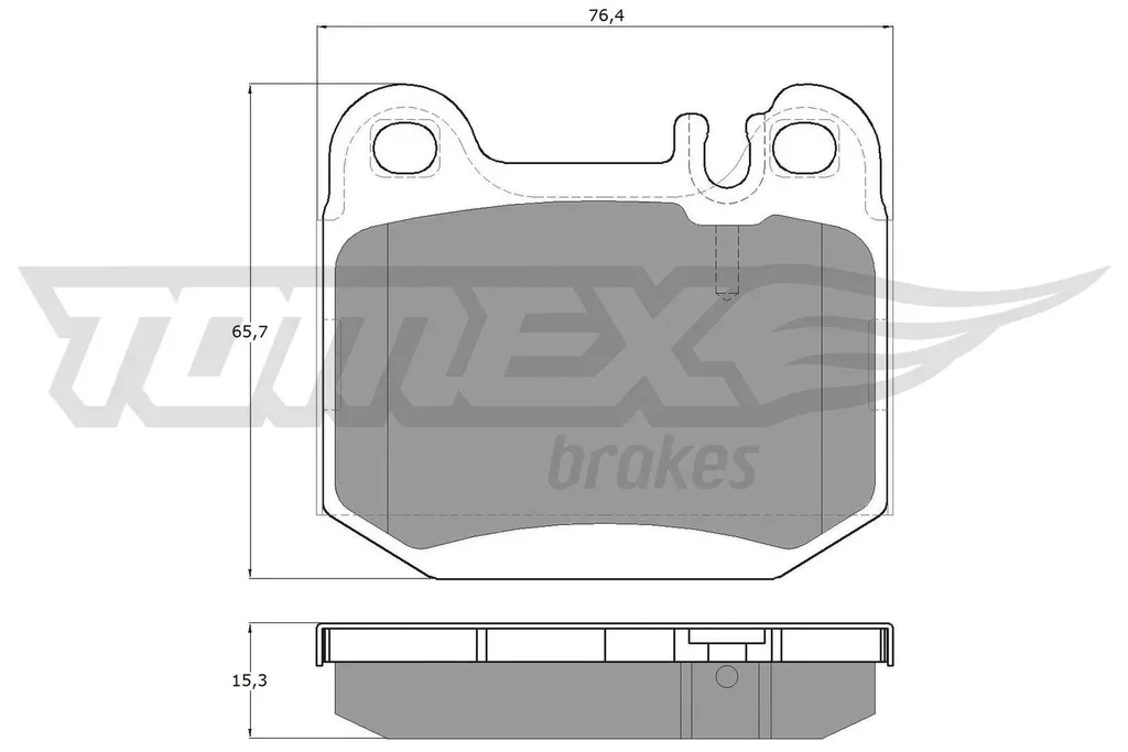 TX 12-86 TOMEX Brakes Комплект тормозных колодок, дисковый тормоз (фото 1)