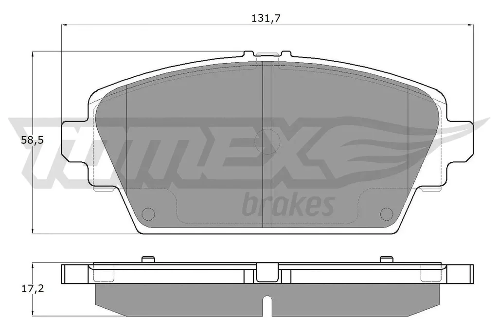TX 12-94 TOMEX Brakes Комплект тормозных колодок, дисковый тормоз (фото 1)