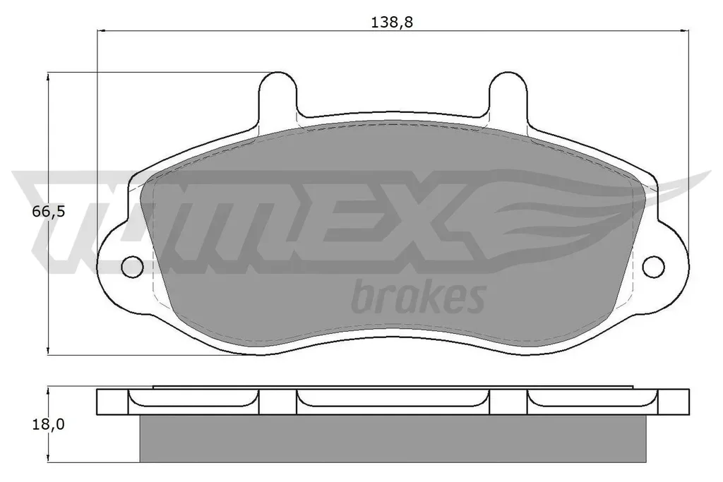 TX 13-01 TOMEX Brakes Комплект тормозных колодок, дисковый тормоз (фото 1)