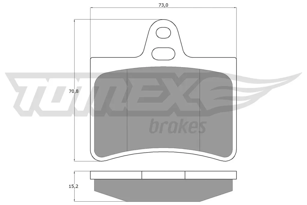 TX 13-33 TOMEX Brakes Комплект тормозных колодок, дисковый тормоз (фото 1)