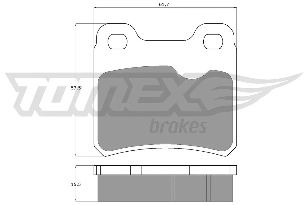 TX 13-49 TOMEX Brakes Комплект тормозных колодок, дисковый тормоз (фото 1)