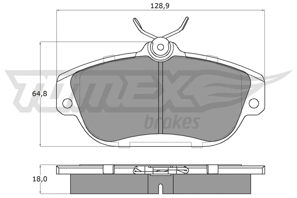 TX 14-01 TOMEX Brakes Комплект тормозных колодок, дисковый тормоз (фото 1)