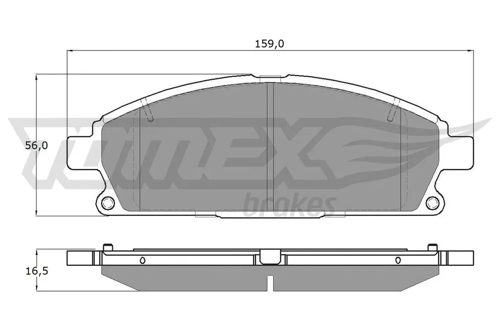 TX 14-201 TOMEX Brakes Комплект тормозных колодок, дисковый тормоз (фото 1)