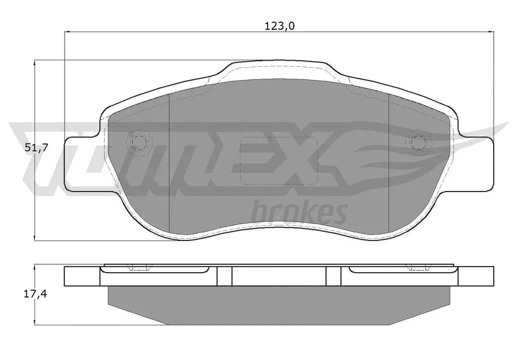 TX 14-43 TOMEX Brakes Комплект тормозных колодок, дисковый тормоз (фото 1)