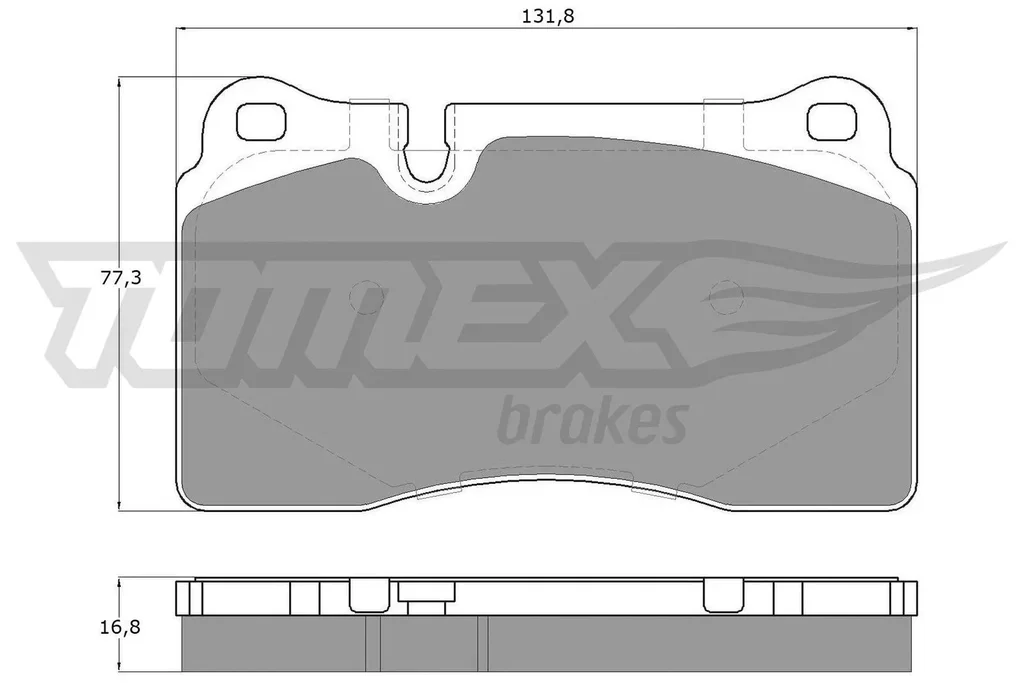 TX 14-73 TOMEX Brakes Комплект тормозных колодок, дисковый тормоз (фото 1)