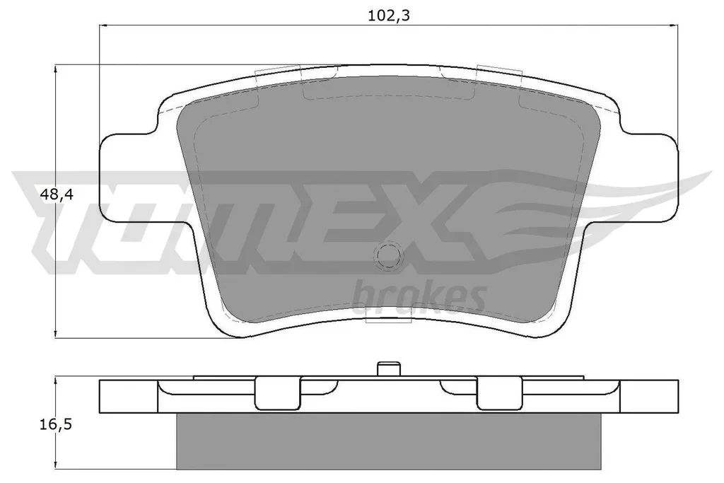 TX 14-82 TOMEX Brakes Комплект тормозных колодок, дисковый тормоз (фото 1)