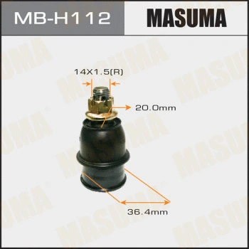 MB-H112 MASUMA Шарнир независимой подвески / поворотного рычага (фото 1)
